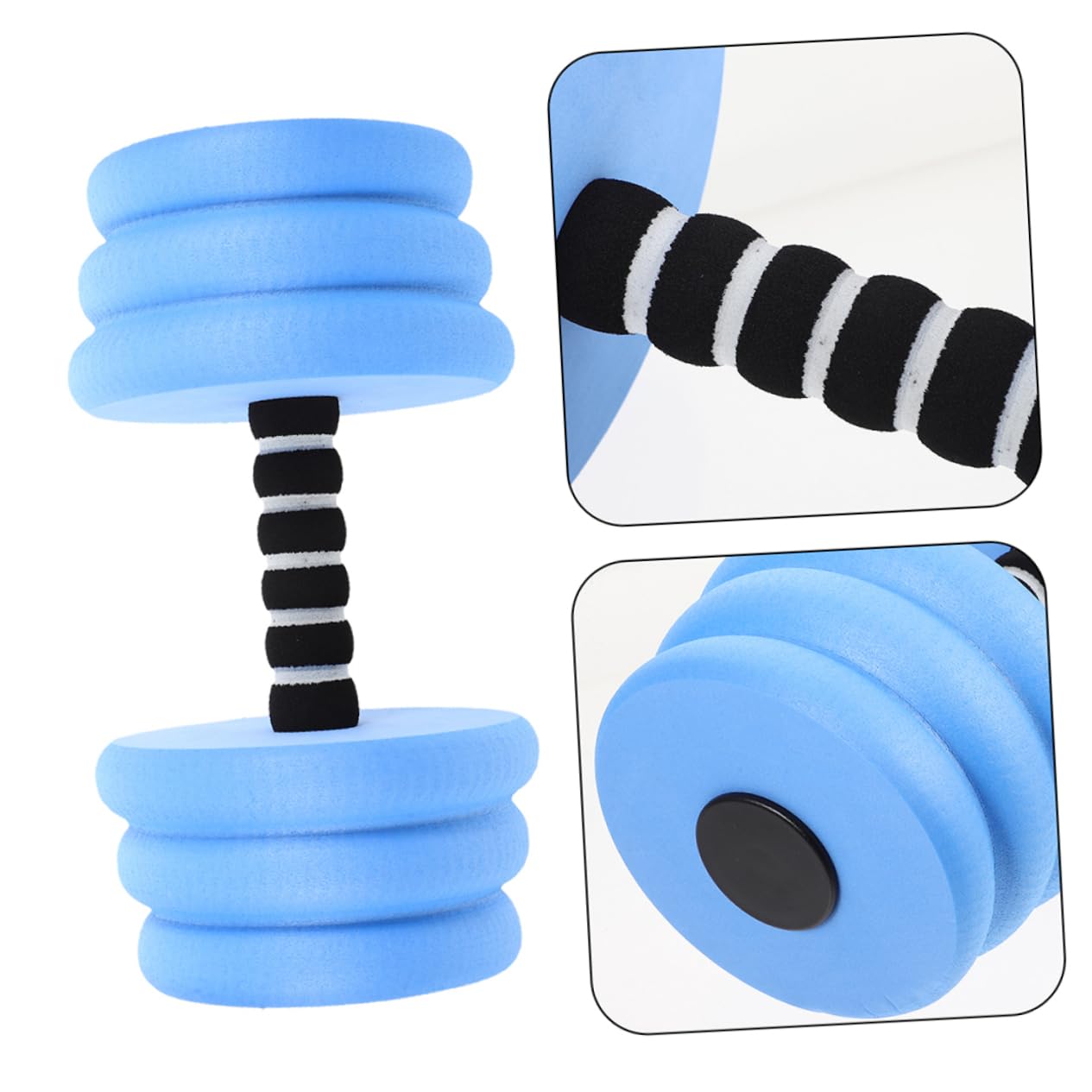 Milisten 2pezzi Manubri Galleggianti in Eva per Esercizi in Piscina Attrezzatura Leggera per Fitness Acquatico Allenamento in Acqua e Acquagym