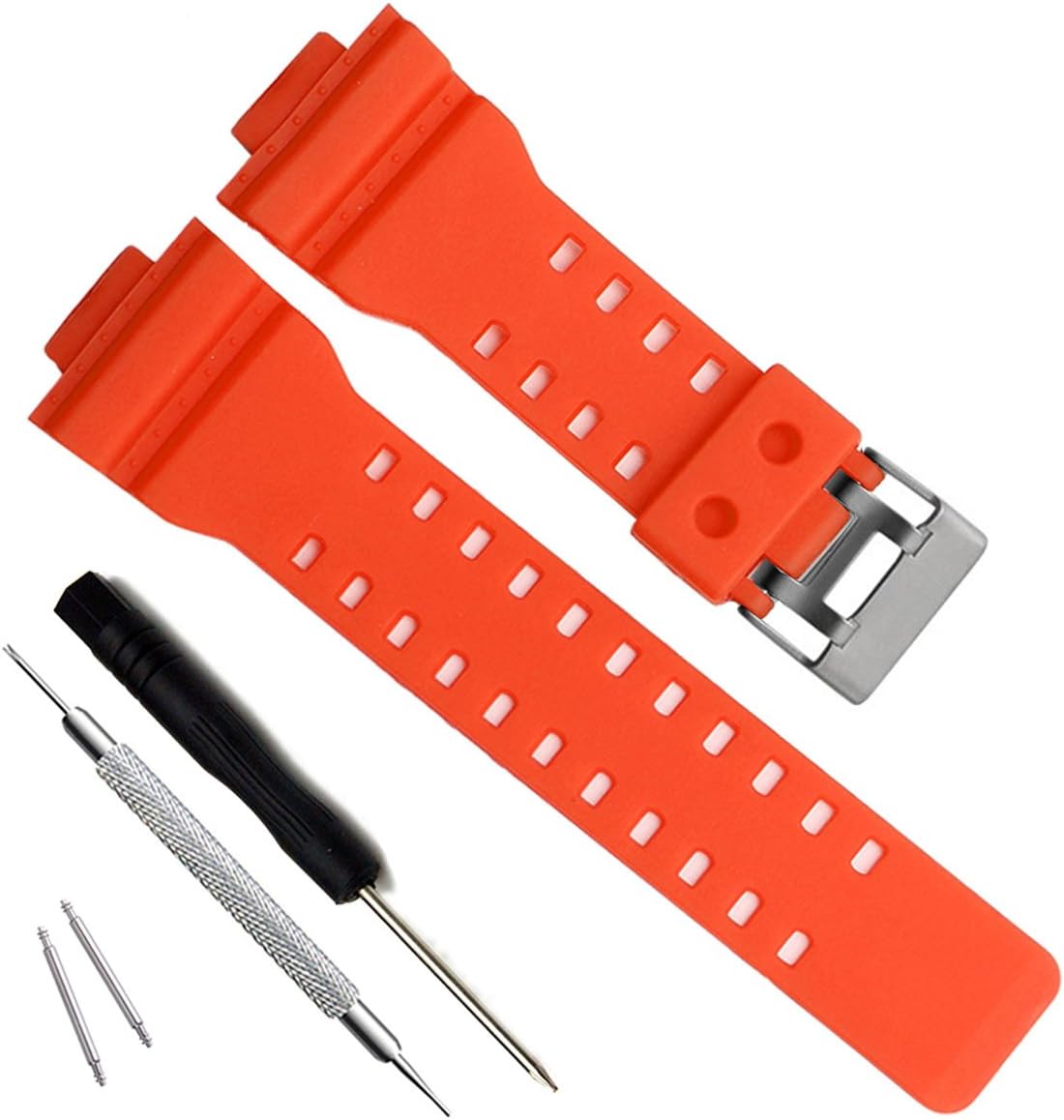 OliBoPo Replacement Strap for Casio Men's G-Shock GD120/GA-100/GA-110/GA-100C