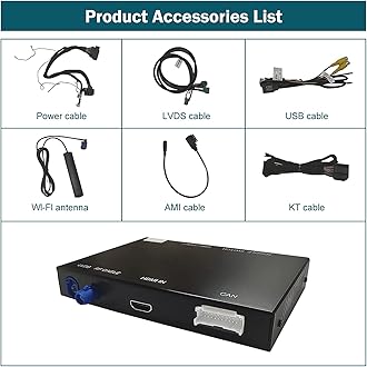 Ninetom Wireless CarPlay Android Auto Retrofit Kit Compatible with 2013-2018 Audi A3/S3, Carplay Module Receiver Box Support Navigation, Maps, Music, Mirroring, Camera