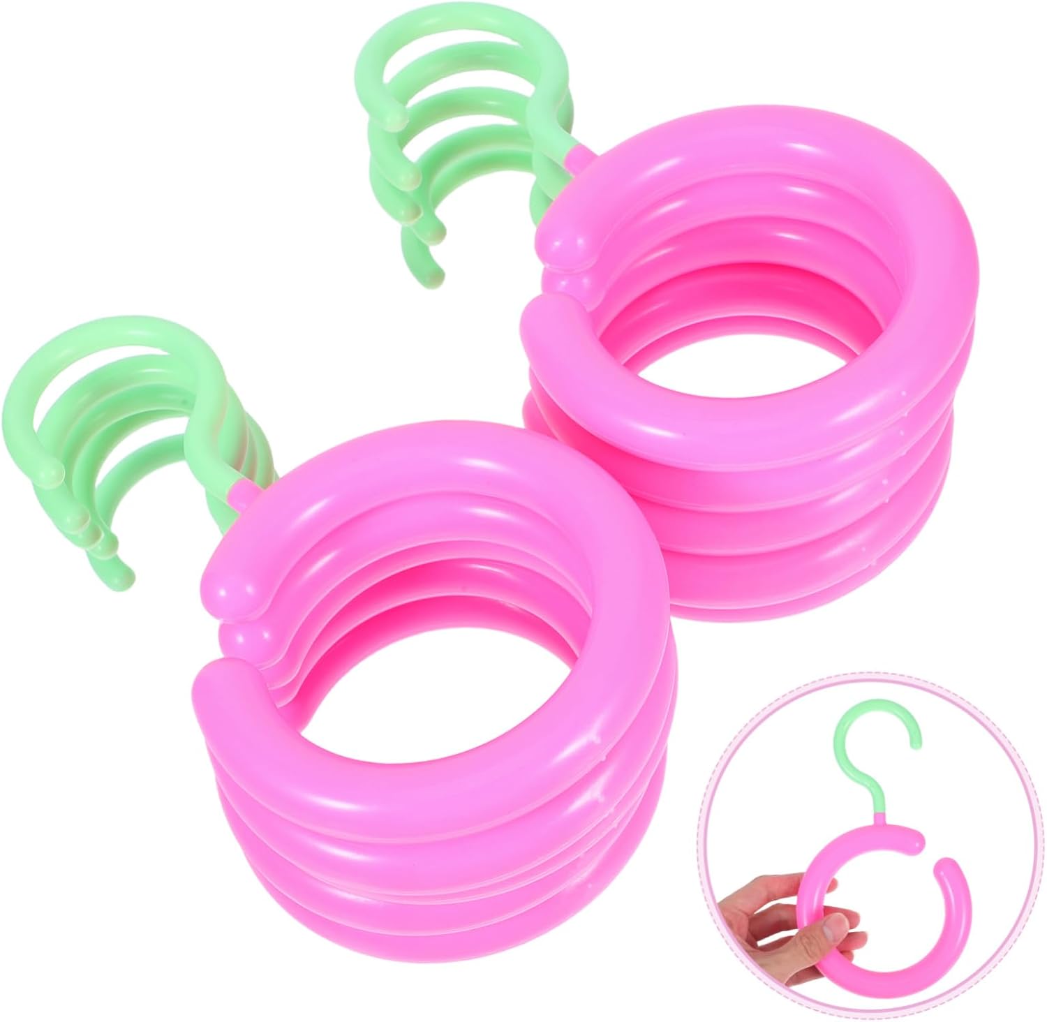 10pcs Round Scarf Hanger Organizer for Closet, Non Slip Space Saver