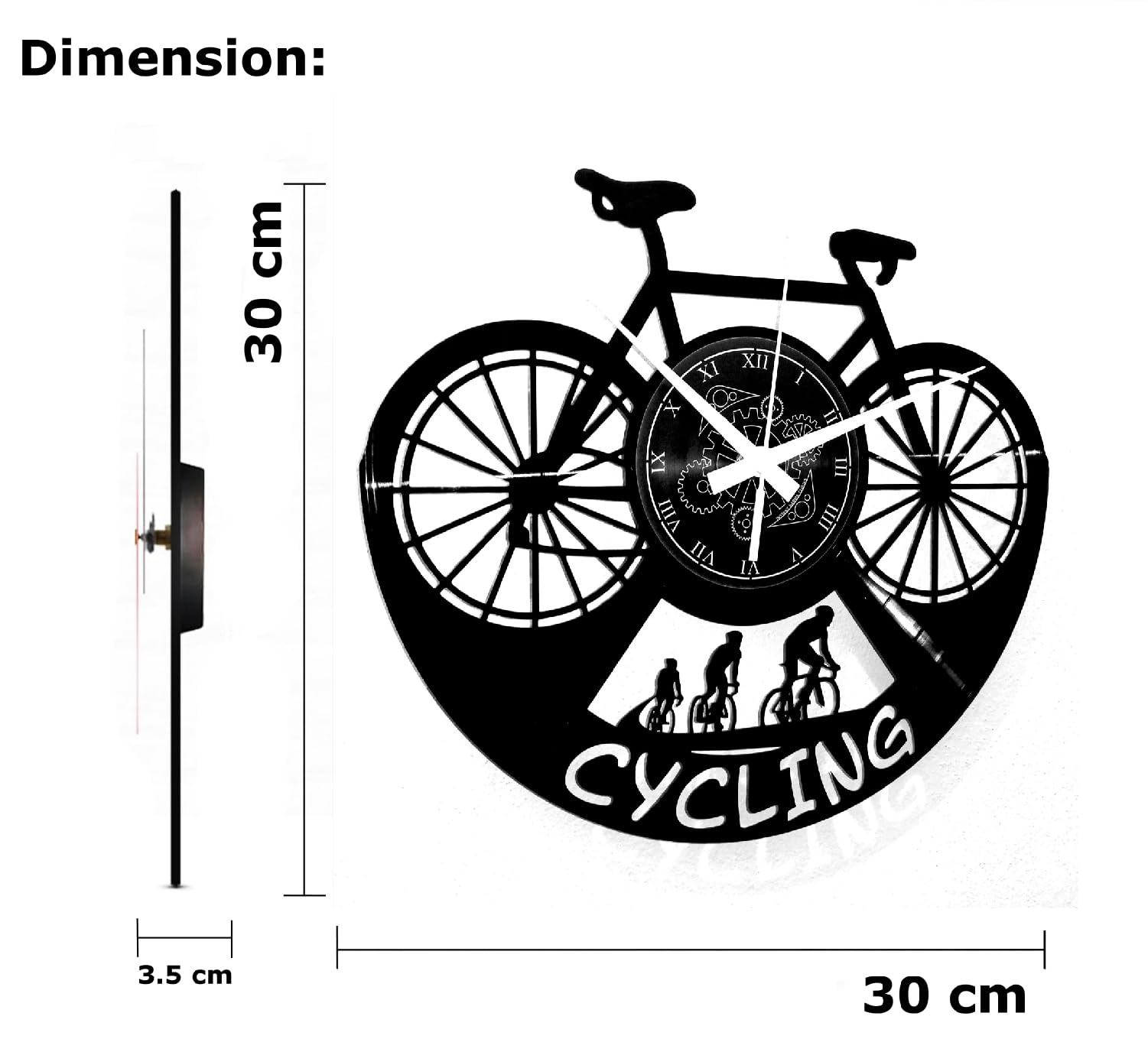 Amazon Orologio Parete Ruota Bici Time To Bike Bikers Inspiration