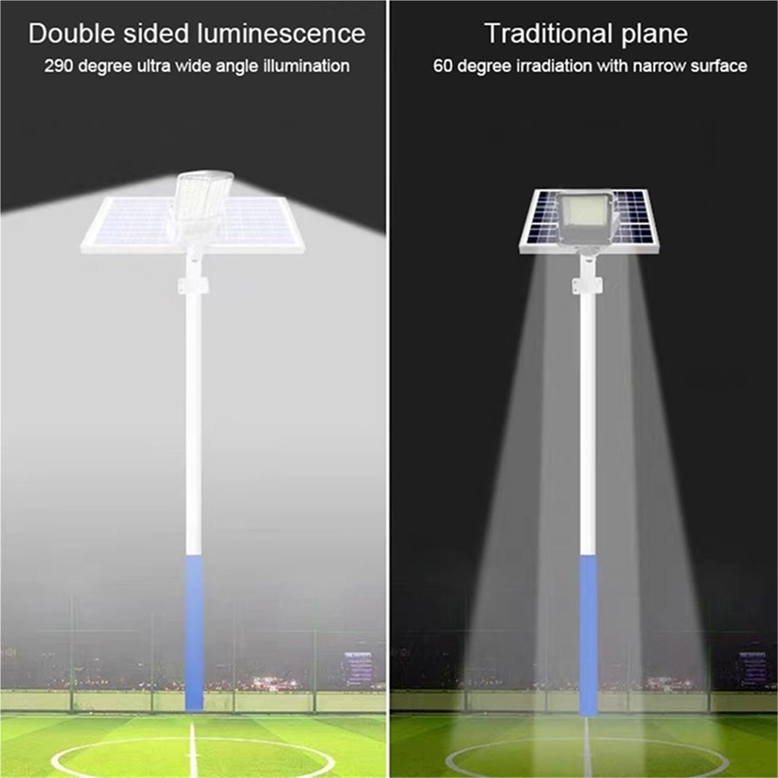 Lampy solarne do użytku na zewnątrz, wodoodporne, z czujnikiem ruchu, z aluminium, lampa ścienna LED do ogrodu, na światło słoneczne, budowlane (W7101B-8)