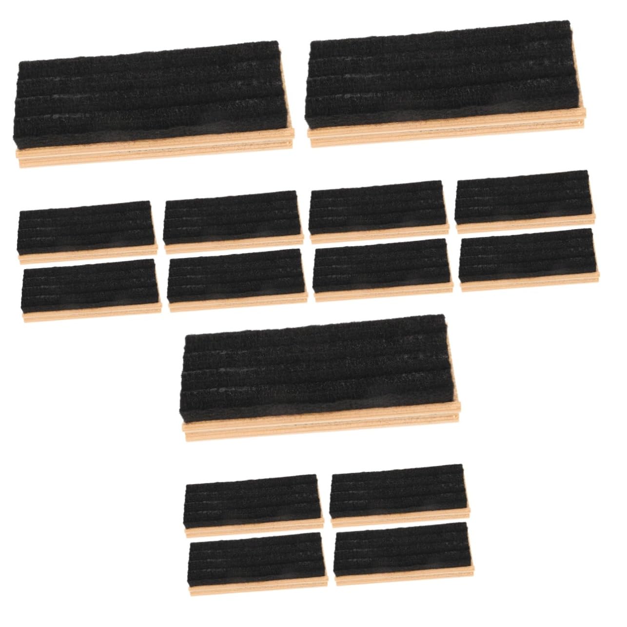 SHINEOFI 3 Sätze Radiergummi Schule Schwarze Kreidetafel Gummis Tafeln Tafelwischer Staubfreie Tafelradierer Tafelreiniger Kreidetafel-radierer Aus Holz Tafelschwamm Wollfilz 5 Stücke * 3