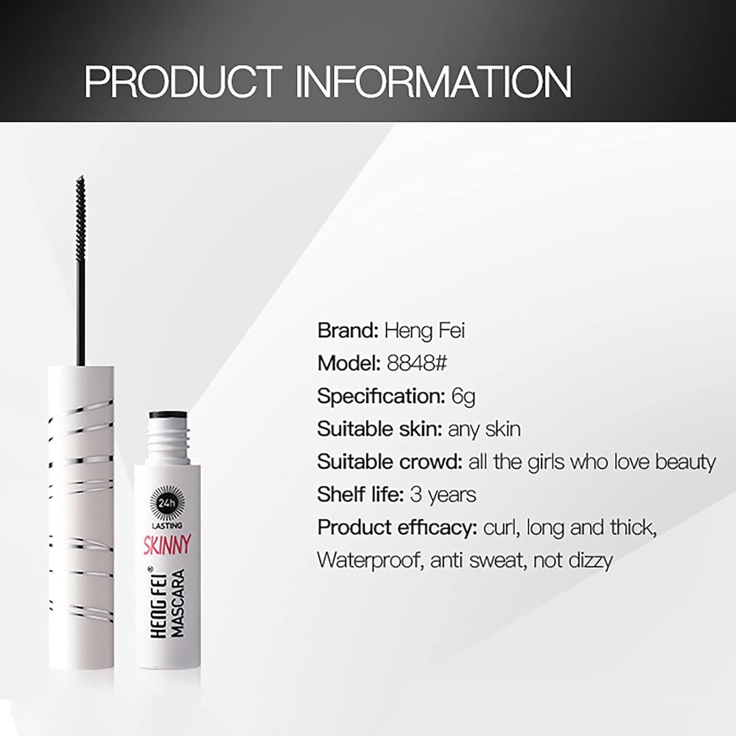 Buy Benefits Mascara Brush Elongated Thin Head Mascara Thick And HengFei 6ml With Curling