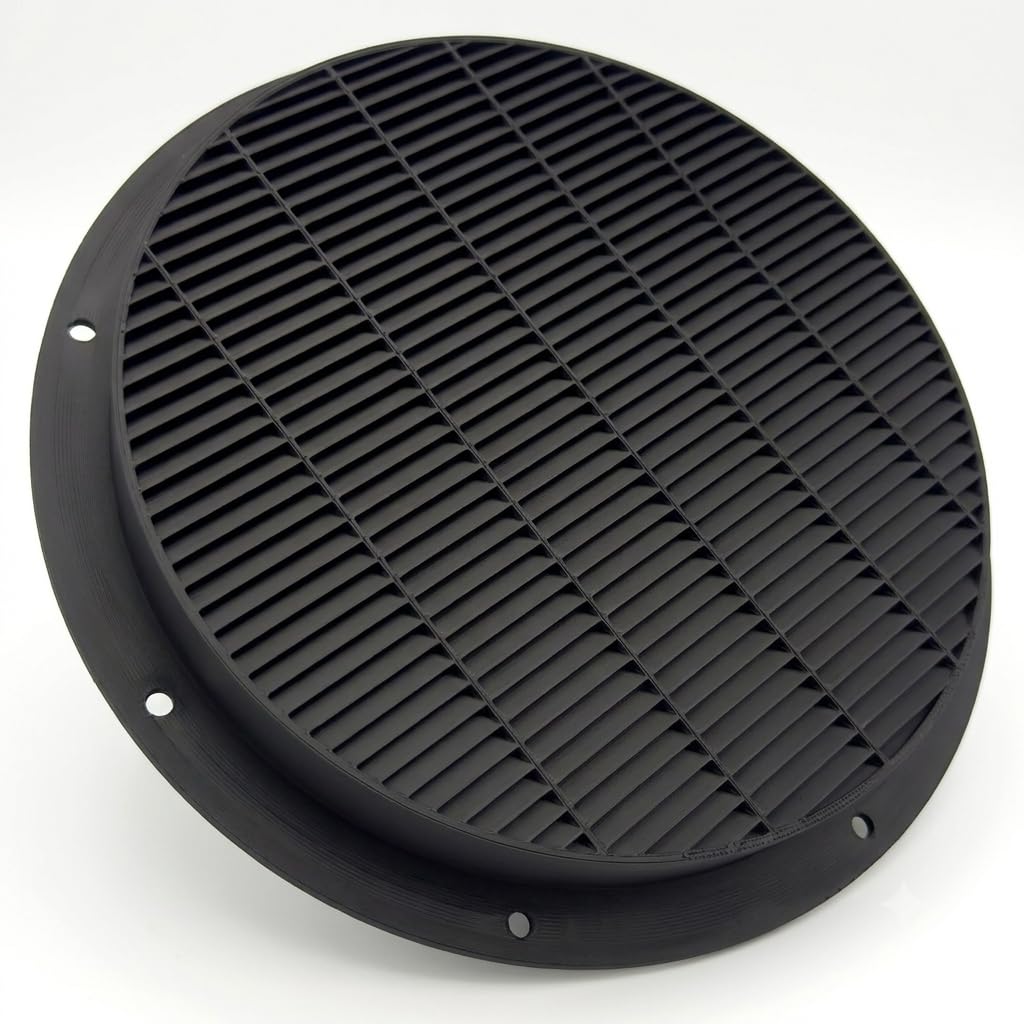 Lichtfalle 200mm Gen 2 lichtdichtes Zuluftgitter für Growbox & Growzelt | Für 200mm Systeme · Schwarz · 100 % lichtdicht & strömungsoptimiert · Growbox, Growzelt, Belüftung, Indoor-Anzucht