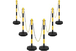 Traffic Delineator Post Cone, Plastic Stanchion Post Set Crowd Control Stands Barrier...