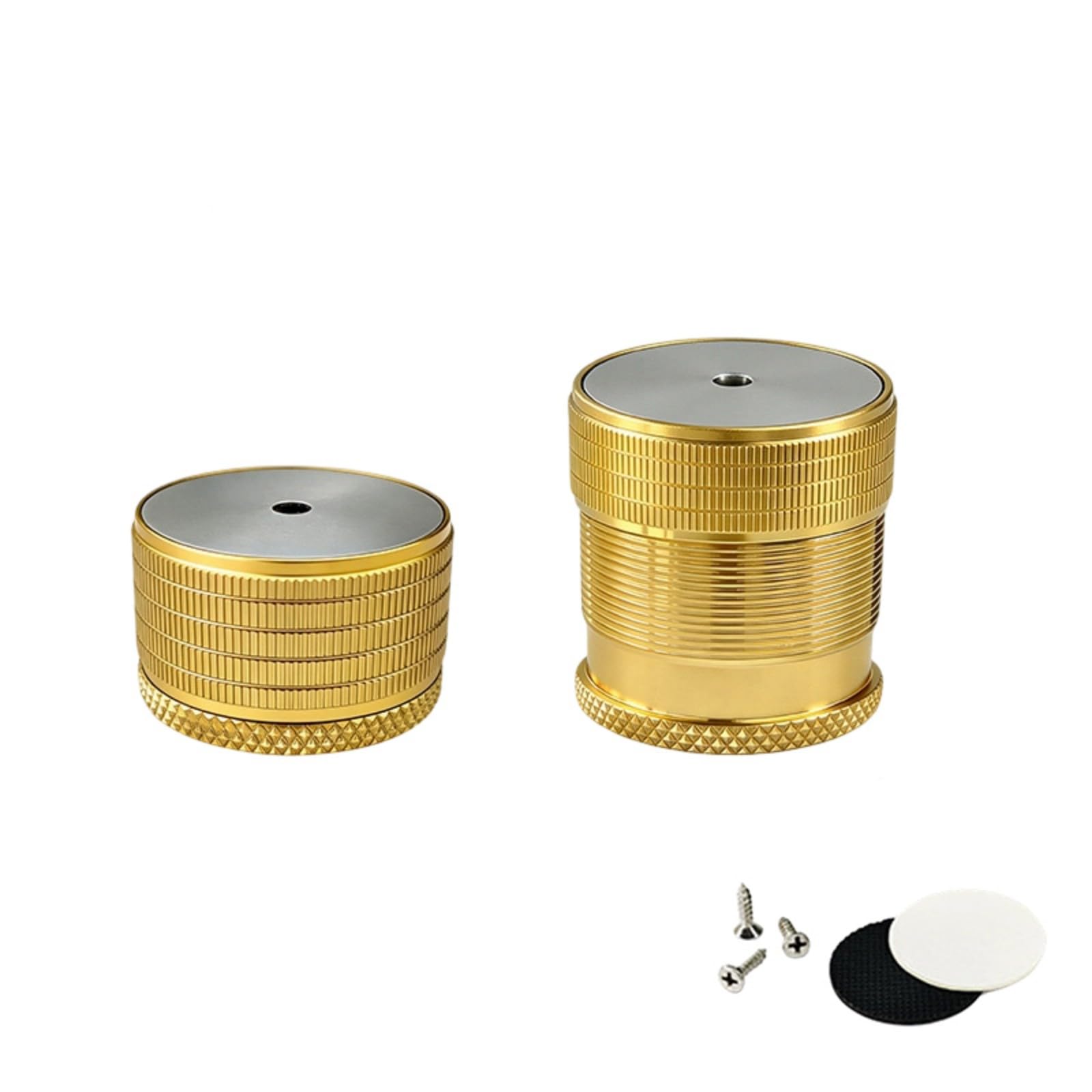 Fentency Bright Gold 23Mm Antiskid Furniture Leg Extenders Adjustable Bed Risers Aluminum Alloys Feet For Sofa Chair Heightening Heavy Duty Bed Risers