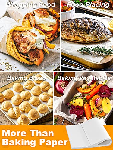 Smartake 8541885342 200 Pcs Parchment Paper Baking Sheets thumb #3