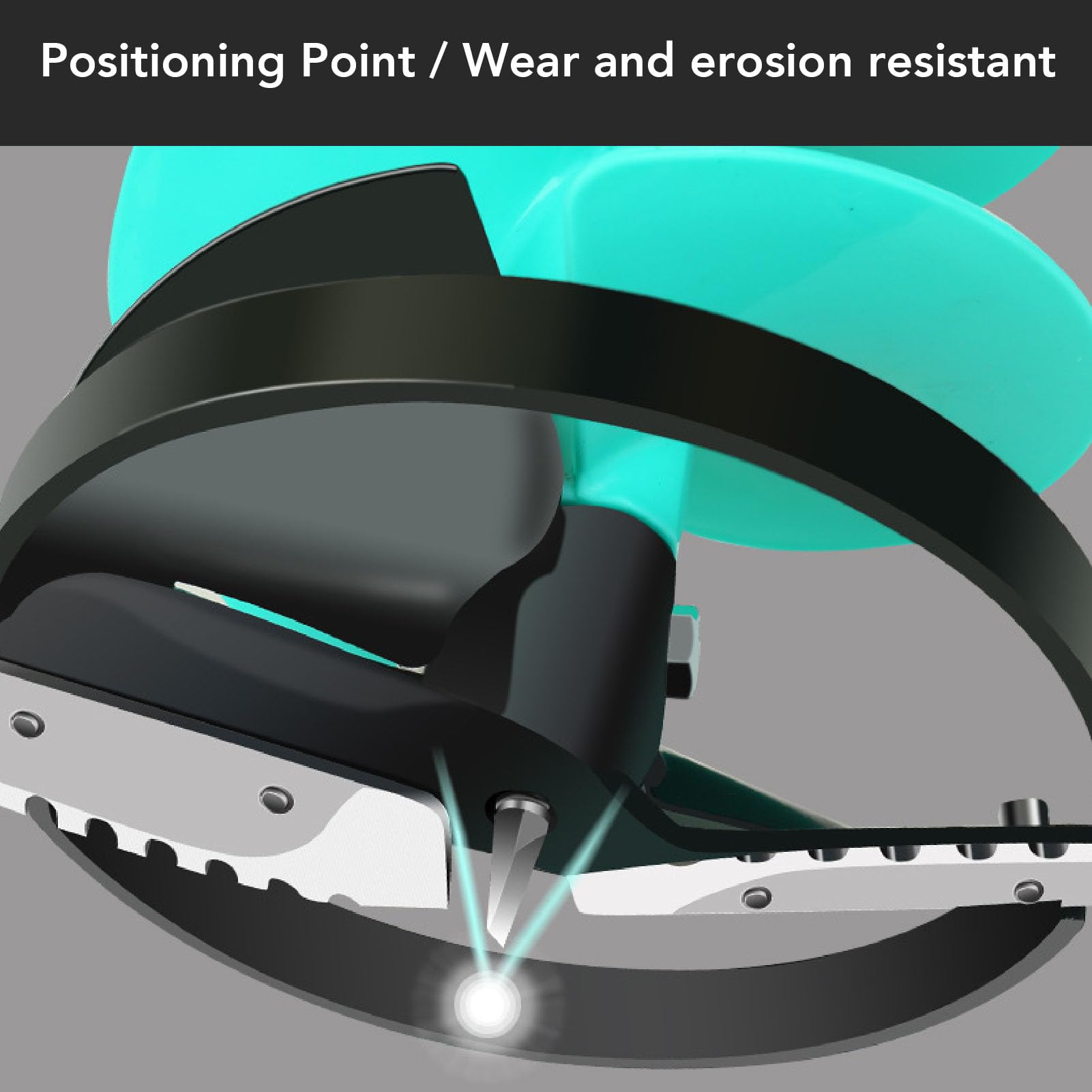 Elektrischer Eisfischbohrer, Kabelloser 8 Zoll Eisbohrer aus Premium Nylonmaterial mit Prägnanten Stahlklingen und Schwimmfähigem Design