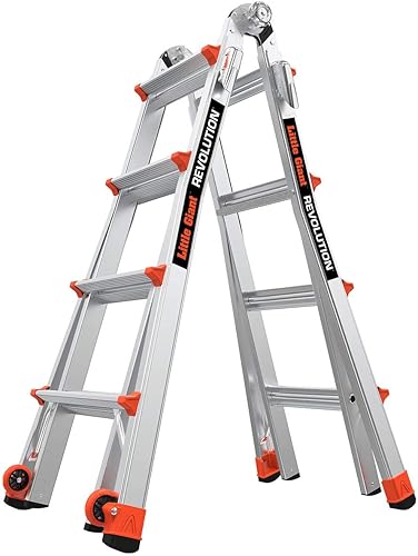 Escalera multiposición de Little Giant Ladders Revolution M17 5-14 pies