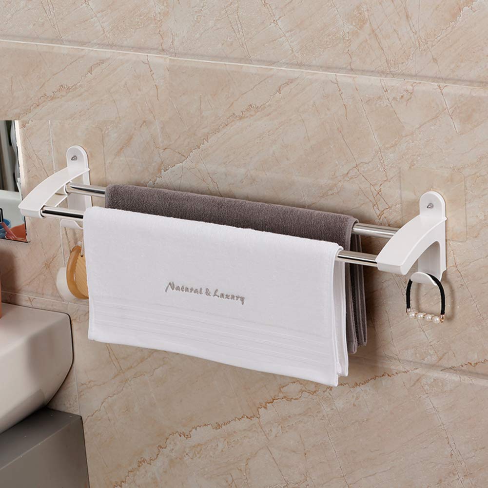 Toallero de esquina de pared sin taladro organizador multifuncional modelo D