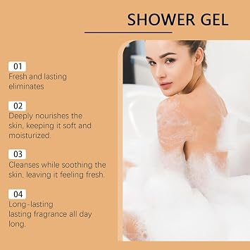 2pc/3pc Persimmon Body Wash, Persimmon Soap Bodywash for Women, Brightening Body Cleansing Shower Gel, Cleansing And Moisturizing, Suitable for All Skin Types (2)