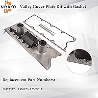 Vista 3 de Valley Kit de placa de cubierta con junta de repuesto # 12577927 Fit Chevy Corvette CTS-V Pontiac GTO LS1 LS6