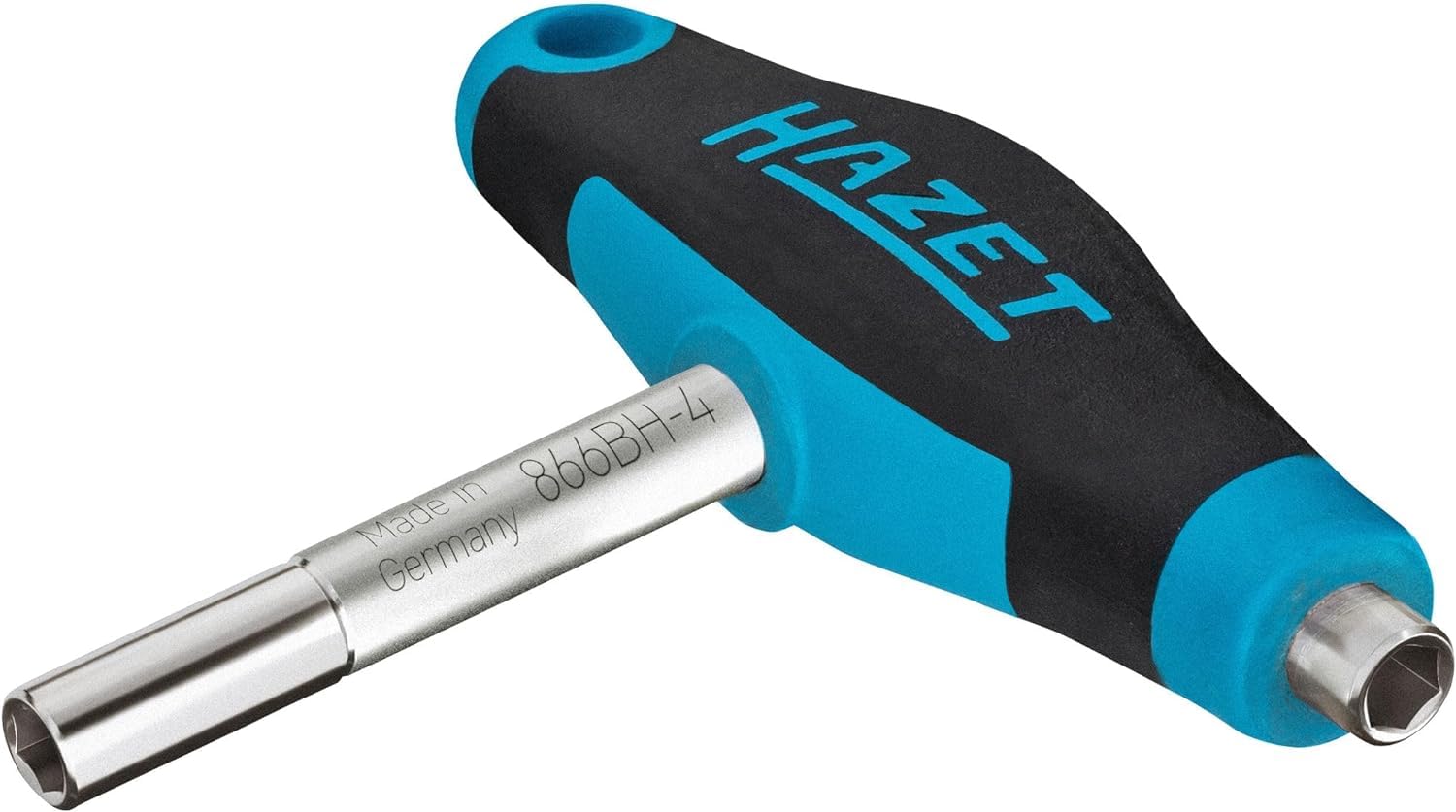 Hazet Porta-puntas doble 866BH-4, Herramienta para sujetar puntas/puntas de destornillador, universal, práctica, eficaz, Salida: hexágono 6,3 (1/4 pulgada), Fuerza magnética: 1000 g