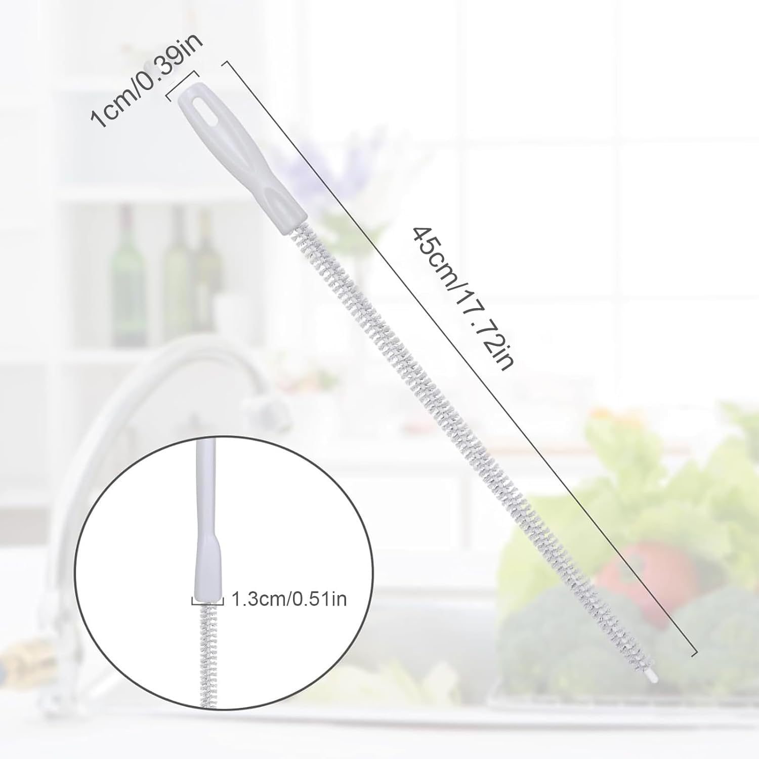 5 Spazzole Per Fori In Acciaio Inossidabile 9mm - Con Attacco Esagonale 1/4, Per Pulizia Tubi E Cuscinetti - Foto 8