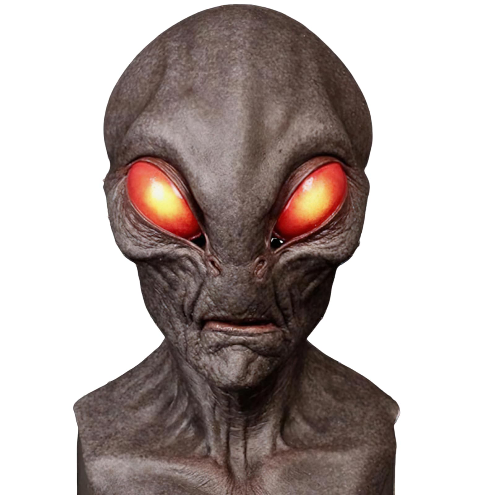Realistic Alien Mask Scary Latex Head Mask Halloween Cosplay Party