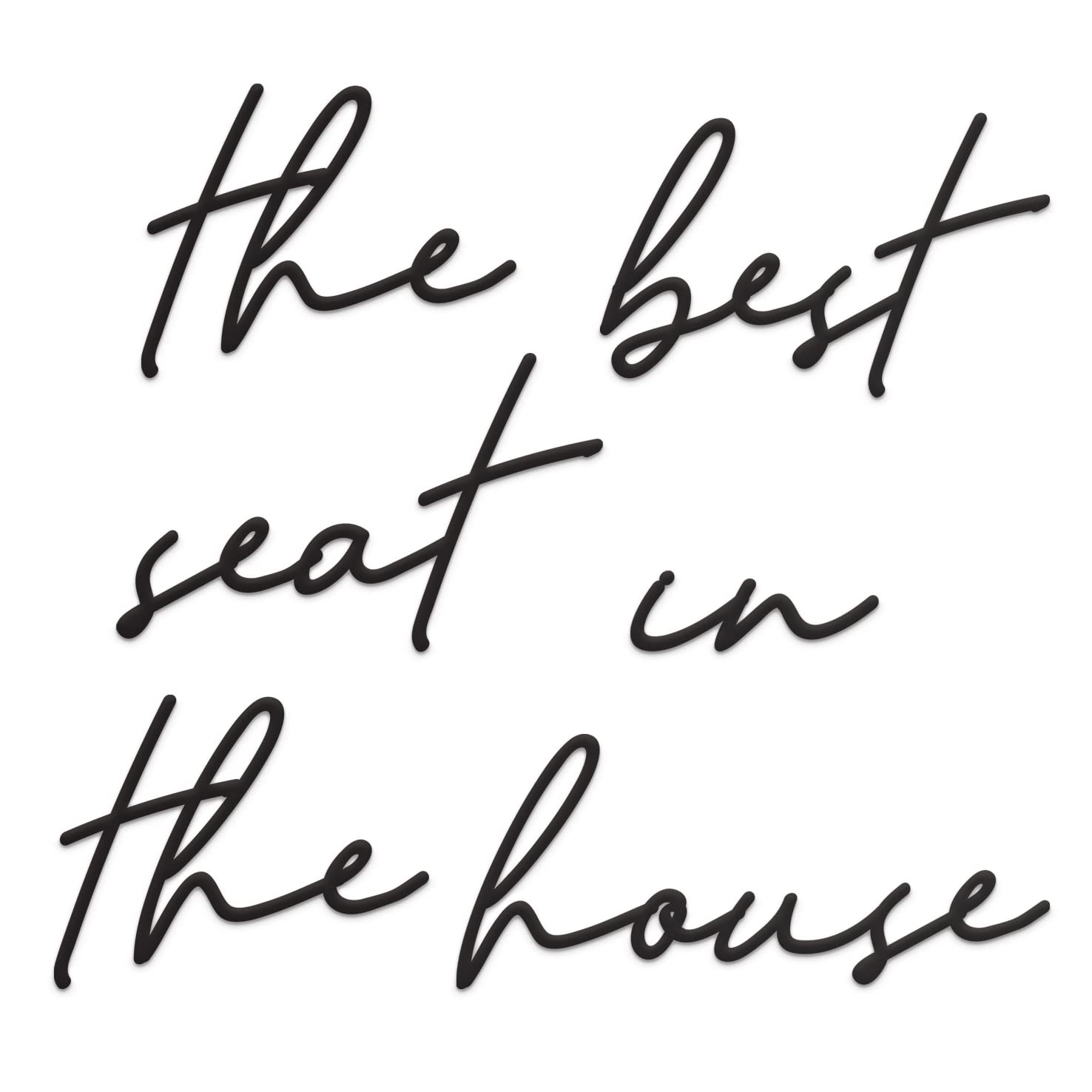 Vivegate Best Seat Metal Sign (Medium)