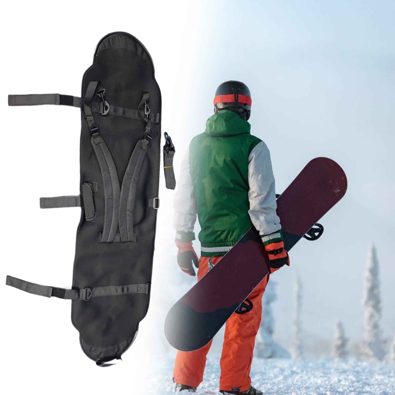 Housse de légère pour snowboard, sac de rangement et sac de ski de extérieur avec bandoulière ergonomique et élastique, pour hommes et femmes.