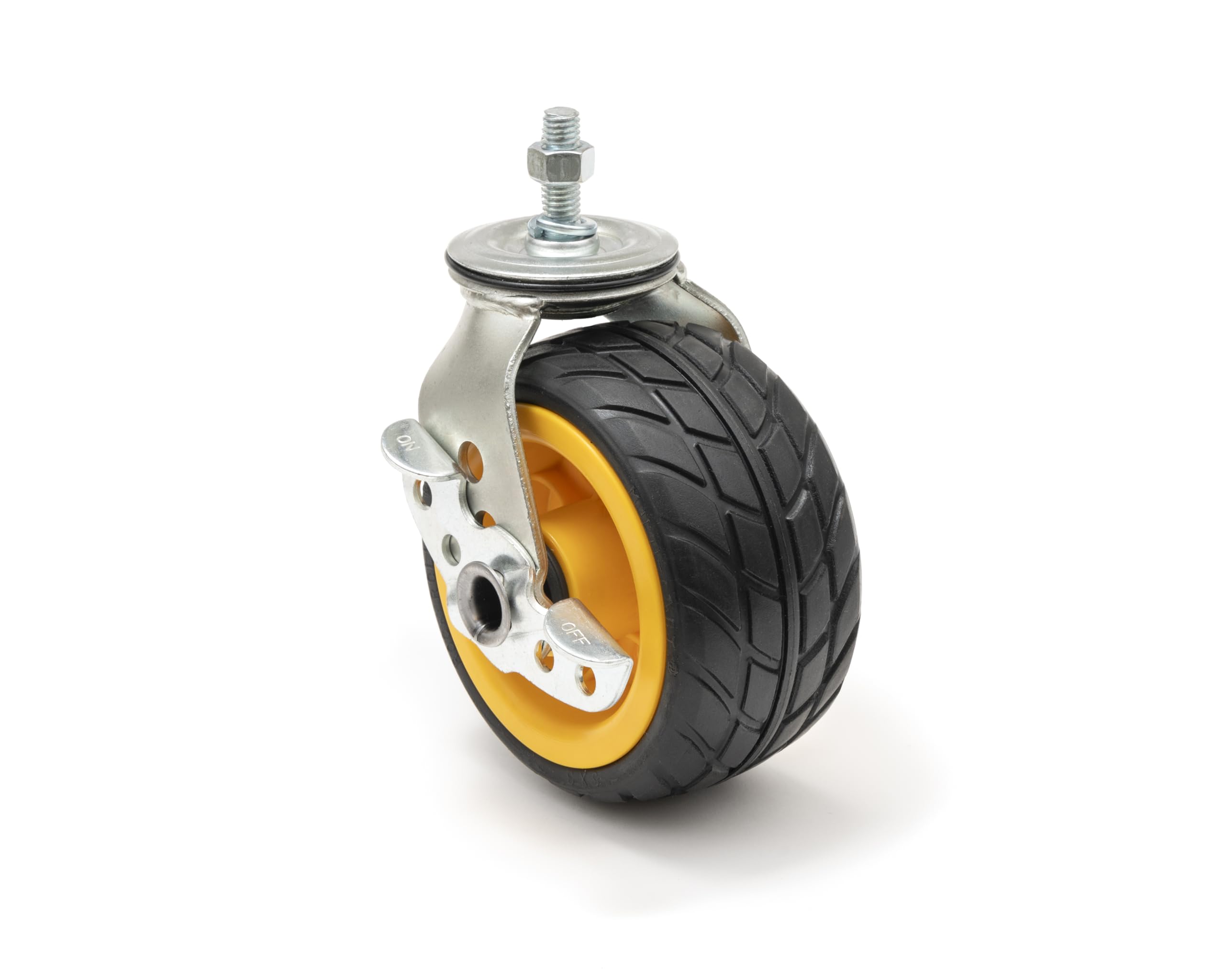 Rock-N-Roller Ground Glider Caster with Brake 6" x 3" 2-Pack for R14G & R16RT Multi-Carts