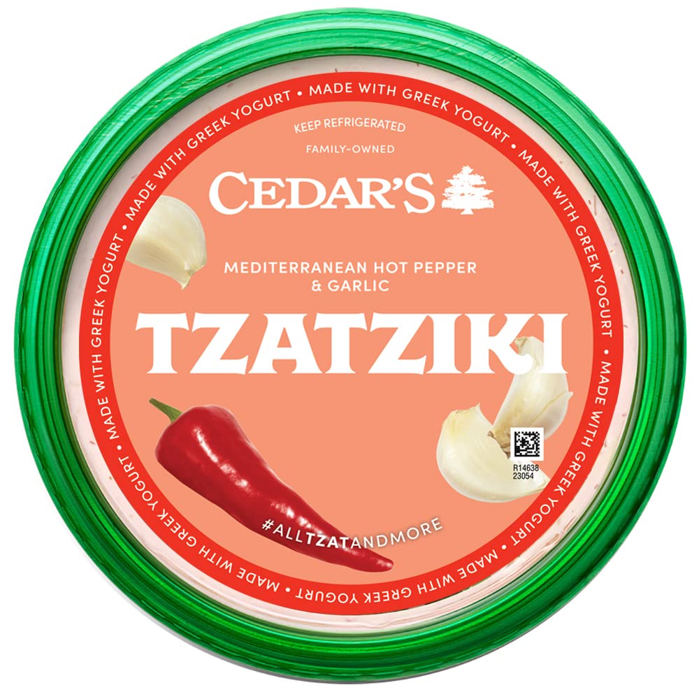 Cedar's Mediterranean Hot Pepper & Garlic Tzatziki, 12 Oz