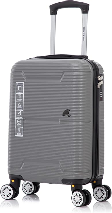 ALLABARD Mala de Bordo 8kg em ABS Rígido Padrão ANAC com Rodinhas 360 e Cadeado Numérico com Senha Verona 18 (Cinza) Menor preço em ALLABARD Mala de Bordo 8kg em ABS Rígido Padrão ANAC com Rodinhas 360 e Cadeado Numérico com Senha Verona 18 (Cinza)