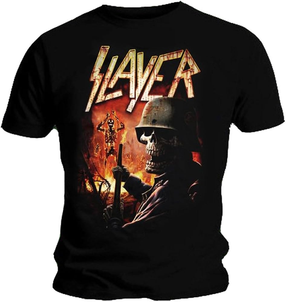 GLOBAL L Tシャツ M IRON MAIDEN SLAYER Amazon.com: Global Iron Maiden Terminate Mens Short Sleeve T