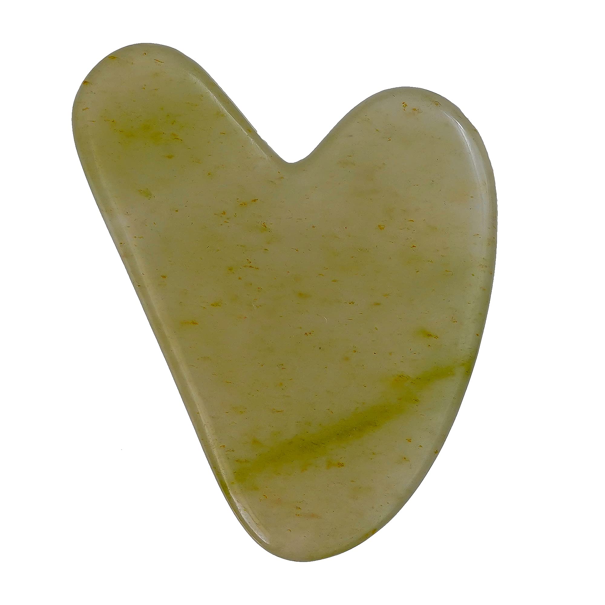 Artattention Face Massage Green Jade Gua sha, Pack of 1, Face Massage Tool, Beneficial in Eye Puffiness and Skin Care