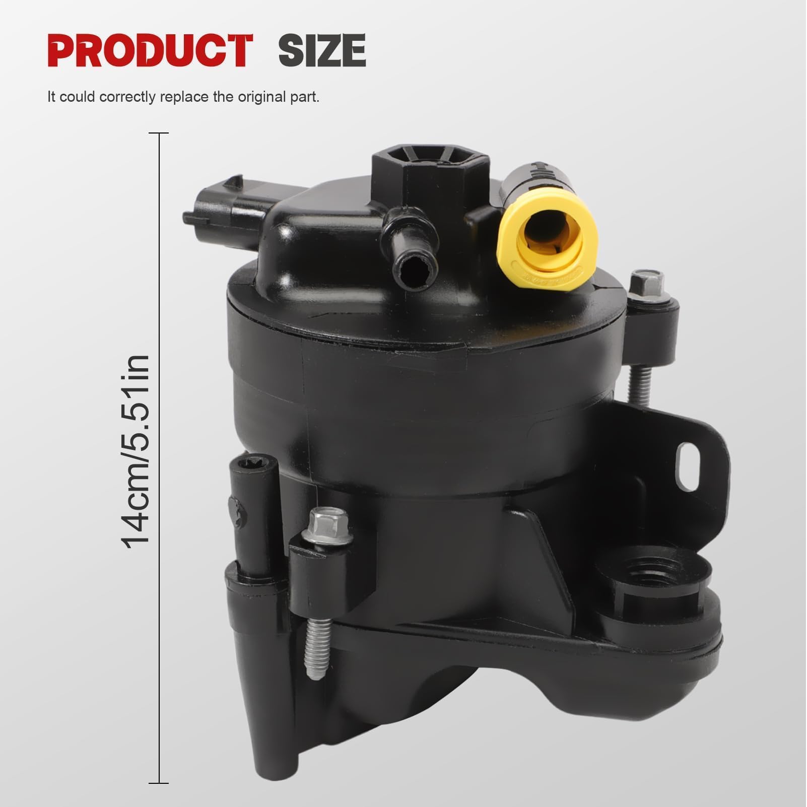 KASturbo 1870169 Filtro carburante diesel adatto per B-Max 2012-2023, C-Max Mk2 2015-2019, Ecosport 2013-2023, Fiesta Mk6 Mk7 2012-2023, Focus Mk3 Mk4 2018-2023, Kuga Mk2 2016-2019 Sostituisce 1872137
