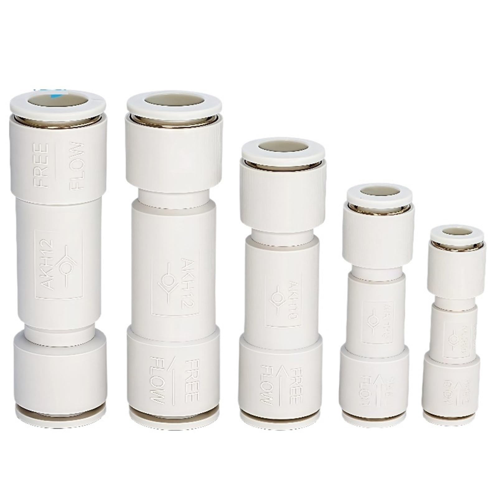 Uyzndkvsi Akh10-00(Od 10) Air Check Valve Non Return Pneumatic Akh04 Akh06 Akh08 Akh10 Akh12 (6Mm 8Mm 10Mm 12Mm)(Akh10-00(Od 10))