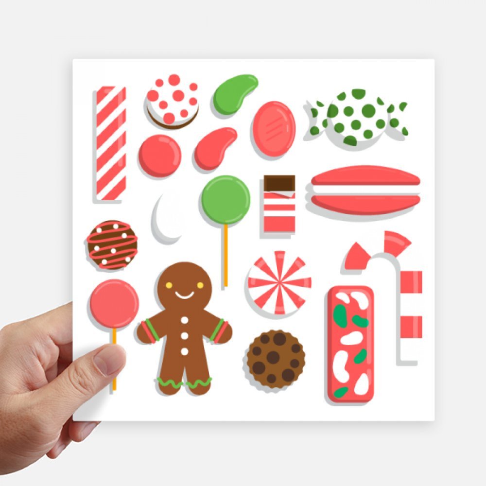 Autocollant Joyeux Noël grand format 20x20cm mural et valise