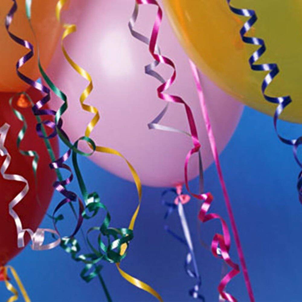 TOYXE Balloon Curling Ribbon for Decoration (Silver, 12 Pcs) 2