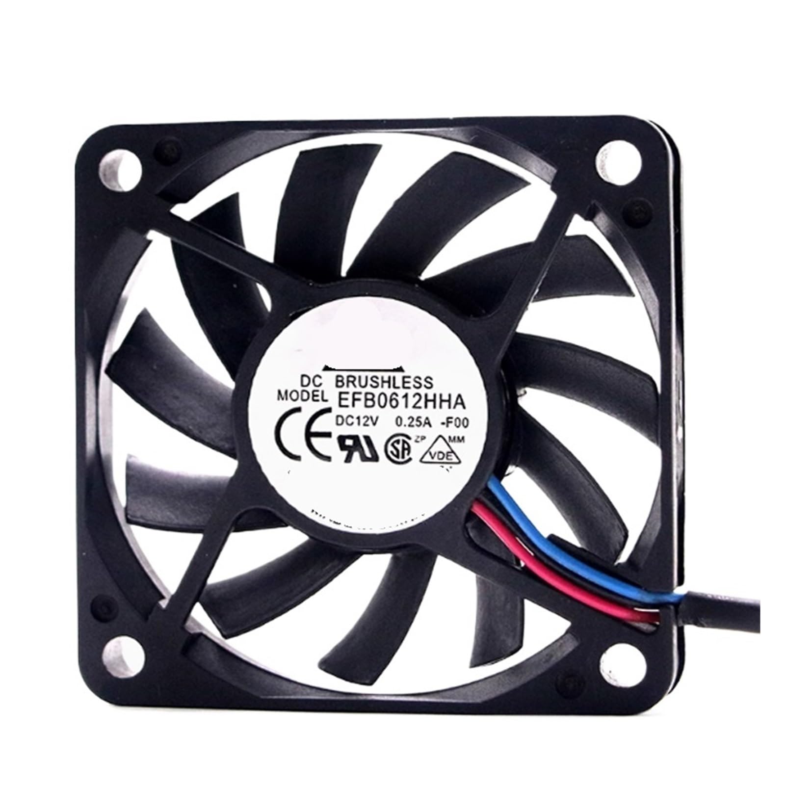 Ventilateur 6010 EFB0612HHA-F00 12V 3 broches pour boîtier PC