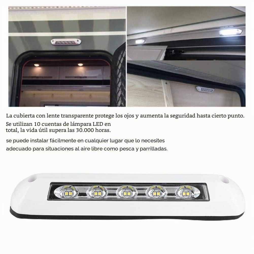 Luz LED para porche RV Luz de servicio exterior 12V / 24V Accesorio de iluminación 8W Luces de toldo impermeables para camiones, autocaravanas, remolques y barcos