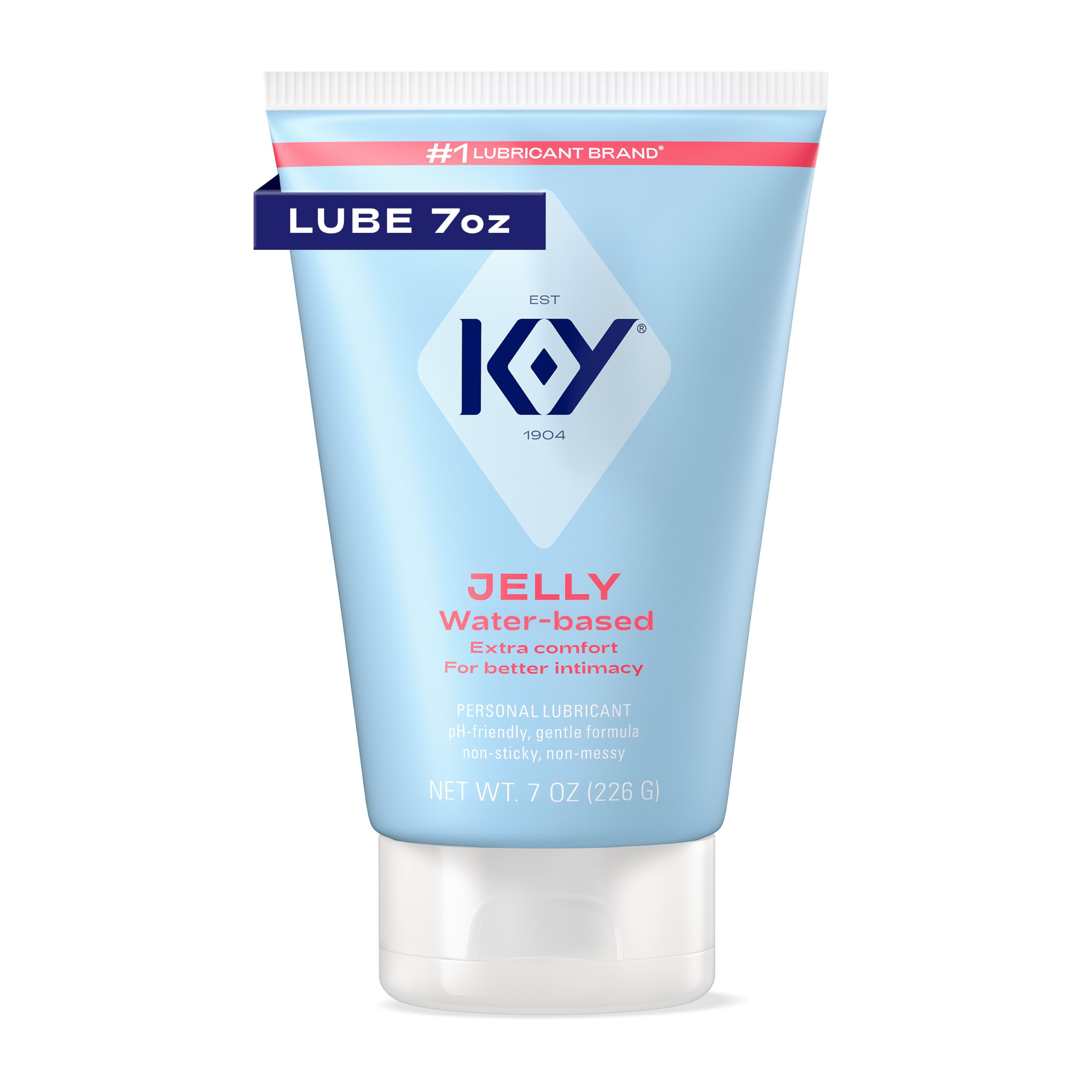 K-Y Jelly Water Based Lube for Sex, Anal Lube, Non-Greasy Water Based Personal Lubricant, pH Friendly Sex Lube Can Be Used with Sex Toys for Women & Male Sex Toys, Condom Friendly Personal