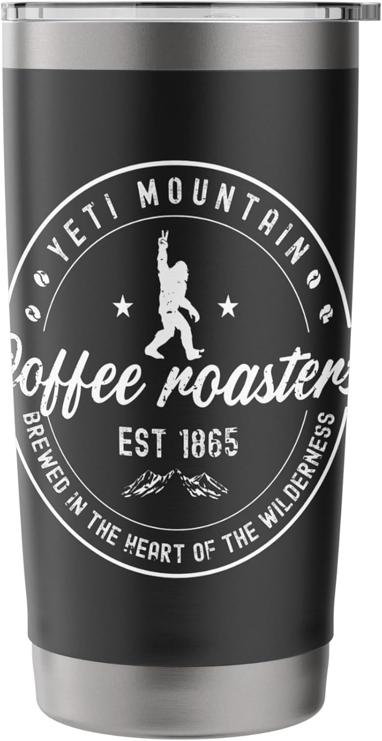 Yeti Mountain Coffee Roasters Bigfoot Sasquatch Stainless Steel Insulated Tumbler