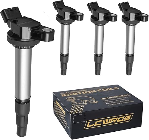 Miniatura 1 de Paquete de 4 bobinas de encendido compatibles con 1.8L L4 Toyota Corolla Prius Matrix Scion XD 1.8L 2009 2010 2011 2012 2013 2014 2015 2016 2017
