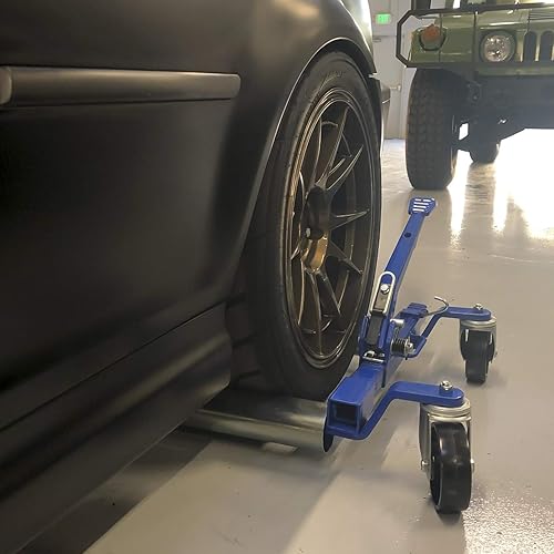 Miniatura 3 de Jackco Rueda de posicionamiento de coche de 1500 libras de 125 pulgadas con pedal de trinquete paquete de 2