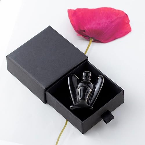 Miniatura 4 de Toomwvvy Figura de cristal de ángel tallada de 2 pulgadas, adorno de estatua de cristal de guardián Reiki, cristales curativos para San Valentín,