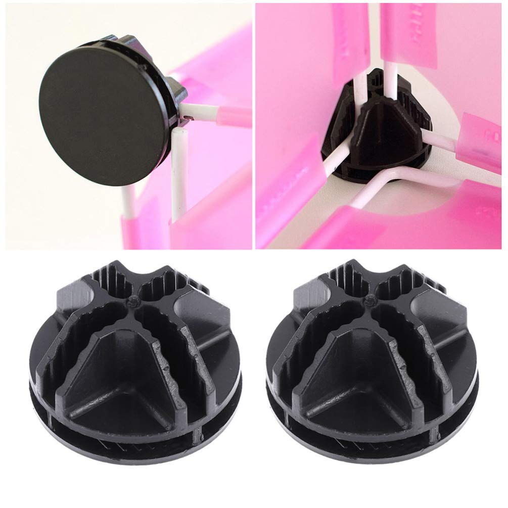 Plastique ABS Résistant Luabue 40 Connecteurs Plastique Noir Pour Meubles Modulaires - Assemble Tes Étagères Toi-Même Connecteurs Plastique Meubles Modulaires