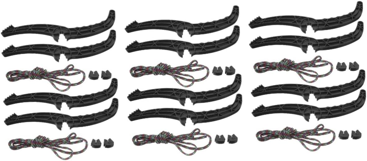 YARNOW 6sets Plastic Brake Handles for Sleds Slip Ski Brake Levers for Outdoor Skiing and Activities and Practical Accessories for Safe Skiing