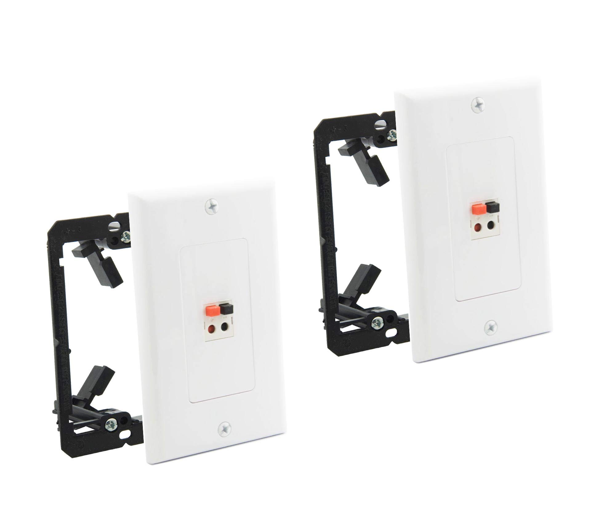 Buy diyTech Premium Speaker Wall Plate Spring Loaded Speaker Wire