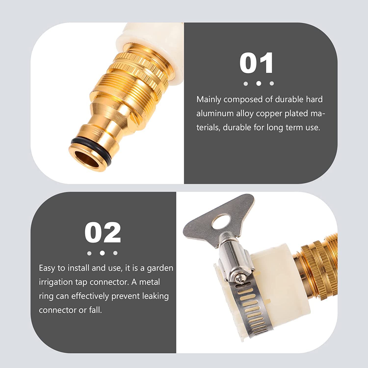 6 pezzi raccordo rapido adattatore standard connettore spruzzatori filtro antigoccia universale sistema maschio deviatore per rubinetto lavello tubo femmina tramite rubinetti kit casa non irrigazion