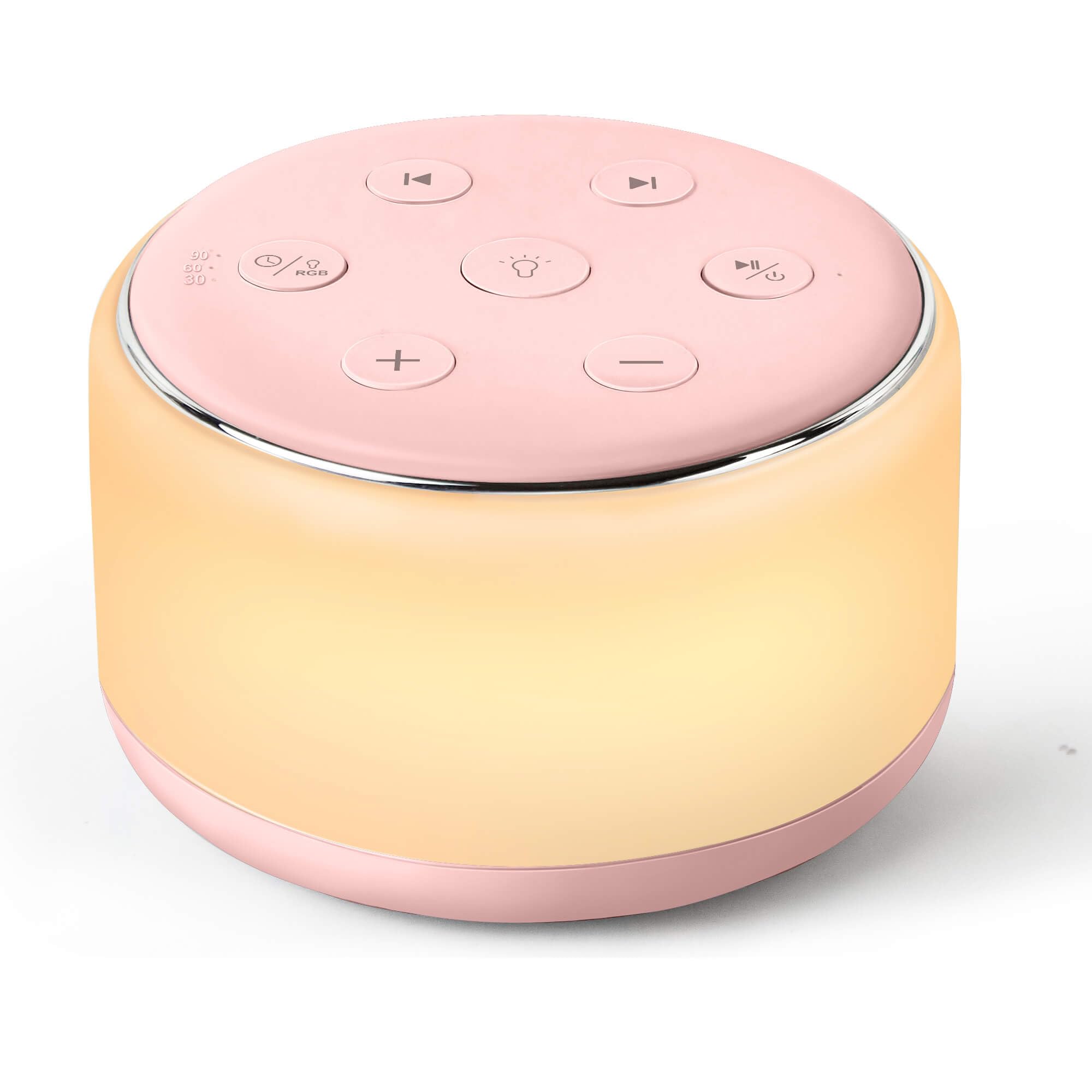 Sound Machine Baby zum Schlafen - Tragbare White Noise Machine für Kinder Erwachsene mit Nachtlicht, 34 beruhigende Geräusche, USB Wiederaufladbare Schlafmaschine für Kinderzimmer Wiegenlied