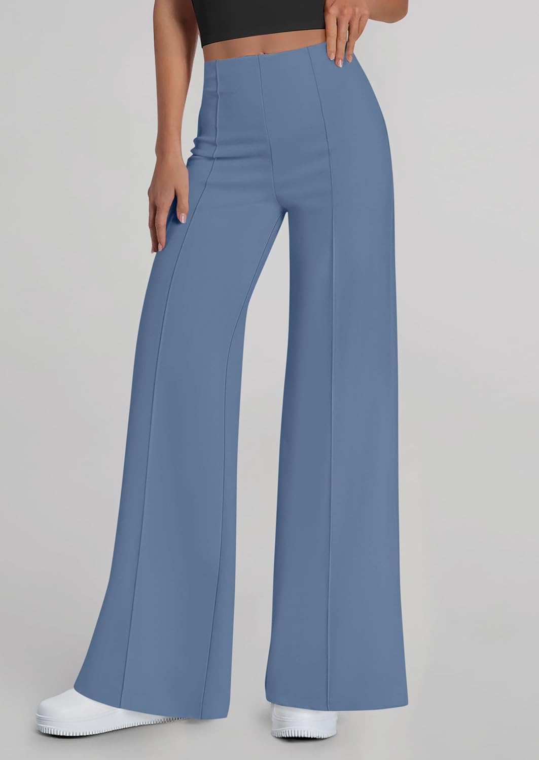 PRETTYGARDEN Women's Wide Leg Palazzo Pants 2026 Dressy Casual Lounge Workout Sweatpants High Waisted Trousers - Image 4