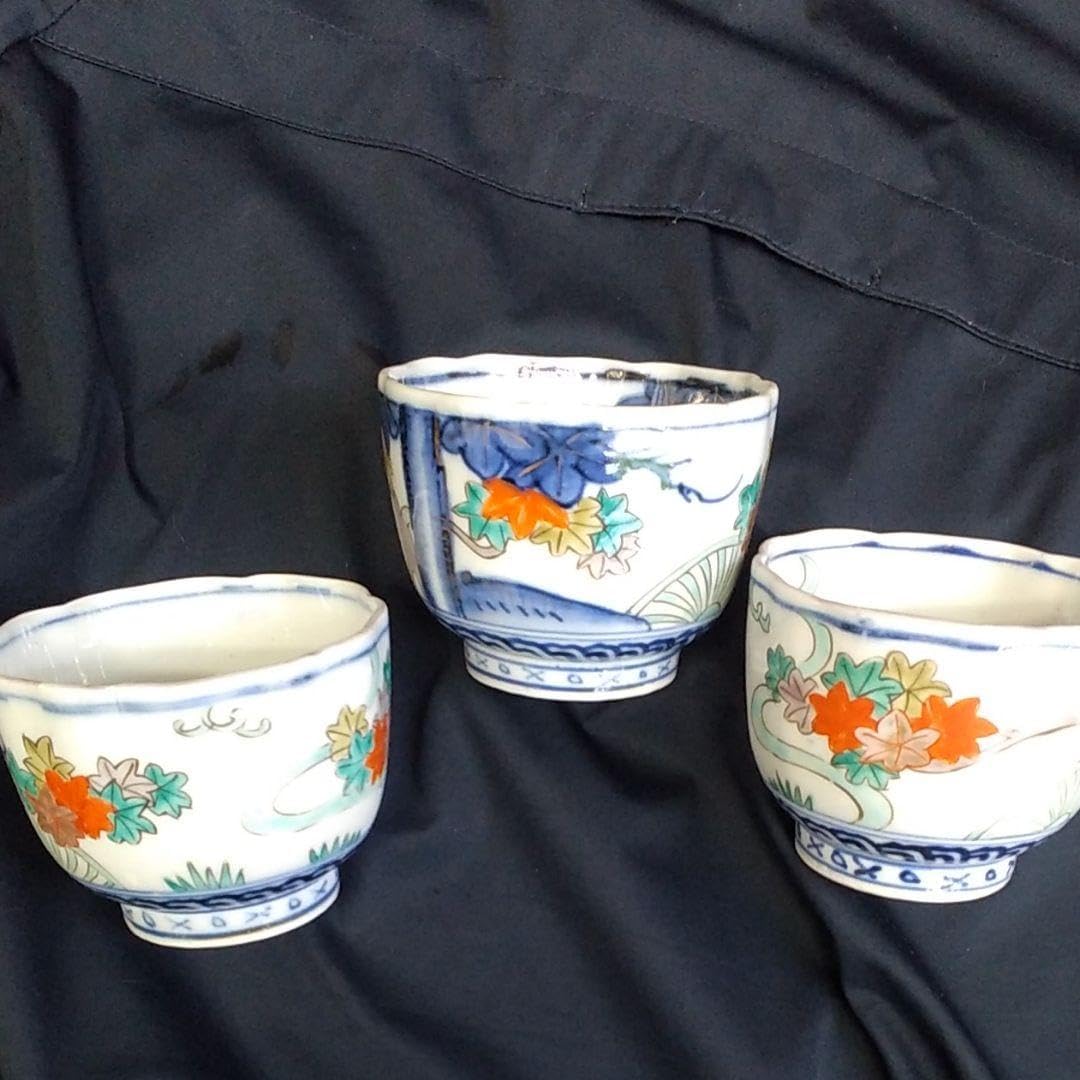 400年前のロマン！ 初期伊万里 蕎麦ちょこ」 染付猪口(直径8cm) 骨董ア