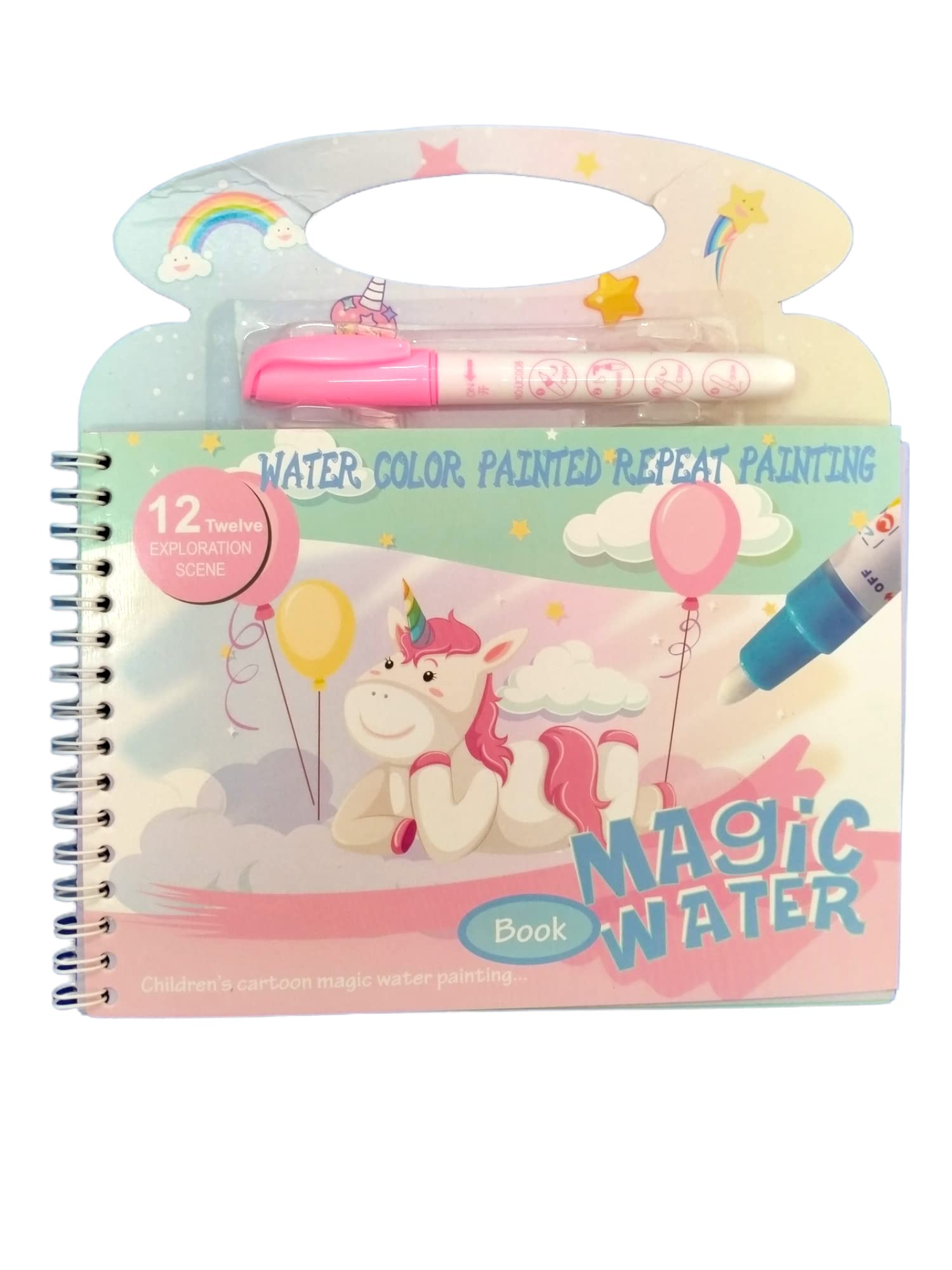 Caught Trendy Unicorn Character Magic Water Book Paint Coloring Books for Toddler, Reusable Water Reveal Activity Books for Kids, Learning and Educational Art Activity Game for Kids Girls & Boys. (B0BC5QNQQV) Amazon Price History, Amazon Price Tracker