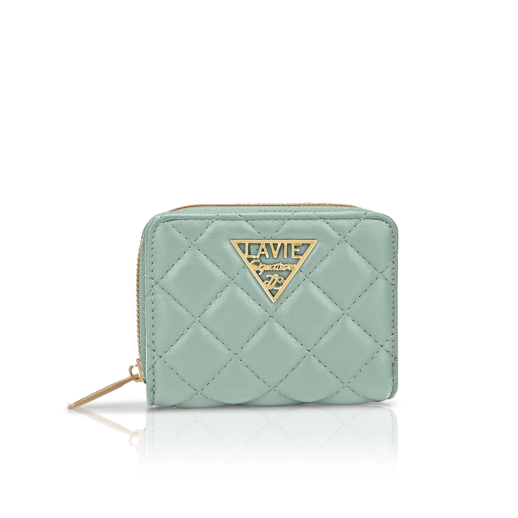 lavie signature Women's Quilt Derby Flap Zip Around Wallet | Gift for Women-picture-31