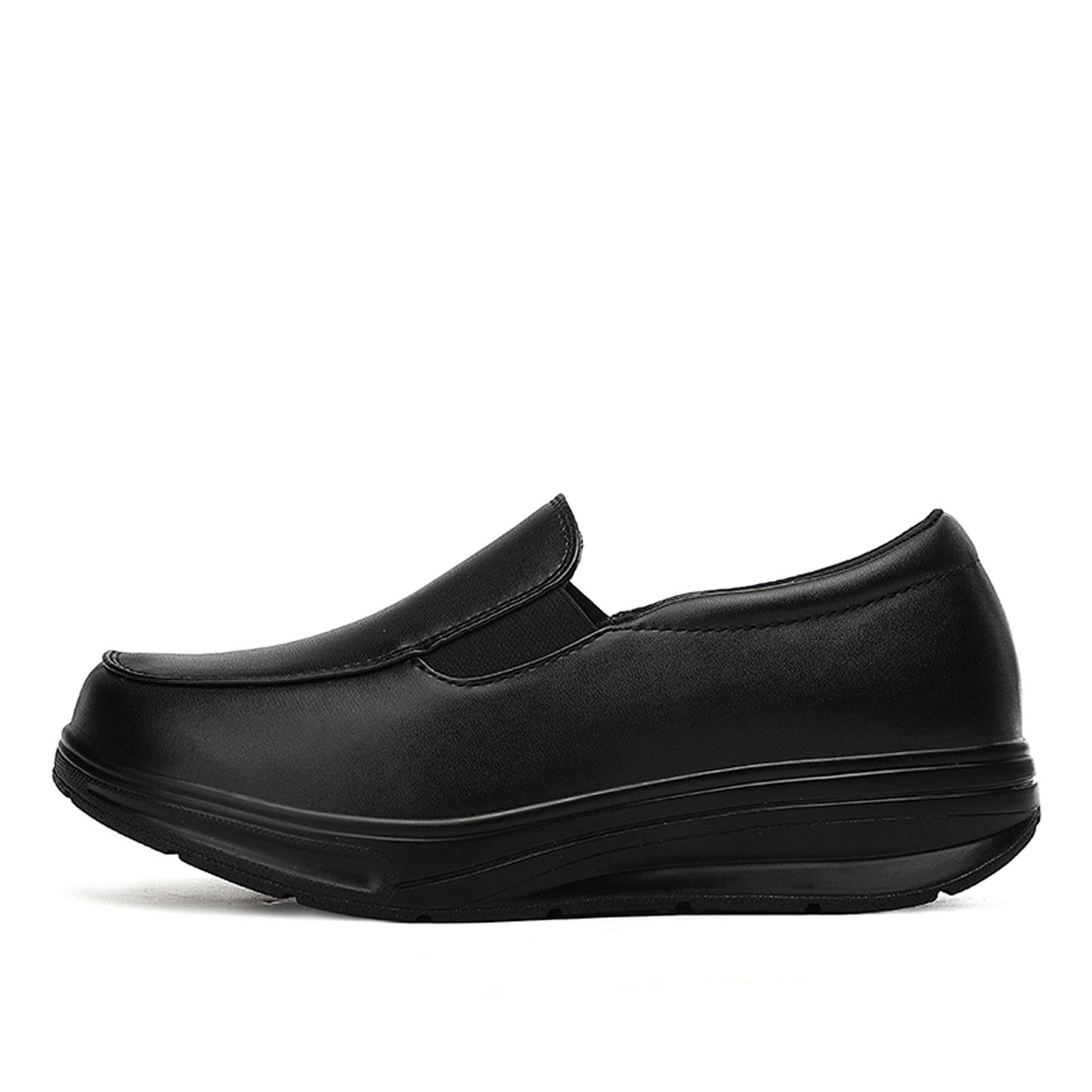 Meidiastra Women's Nurse Shoes Nursing Work Health-Care Shoes Comfortable Non-Slip Food Service Work Shoes Lightweight Casual Shoes Black 40