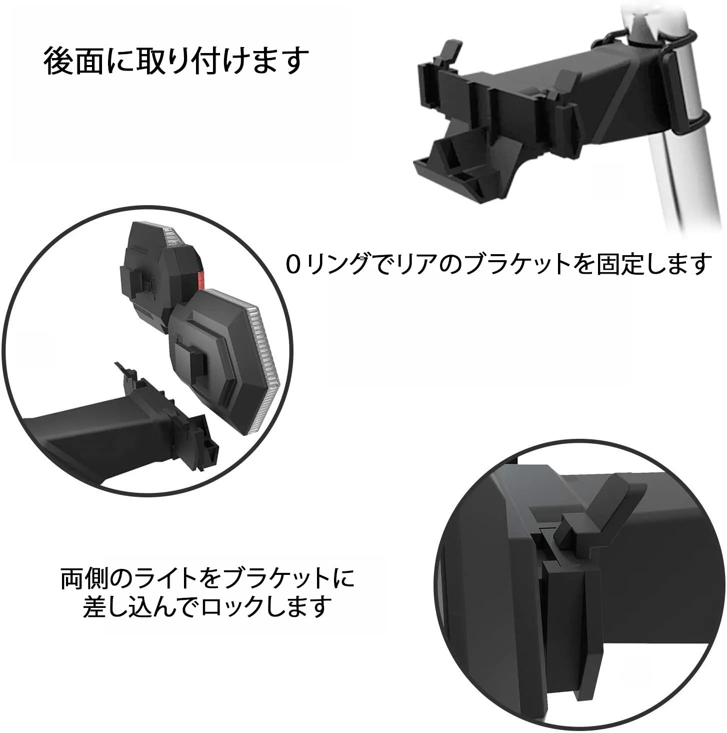 Amazon | CarryBright リモコン ウィンカー前後ライト LED方向