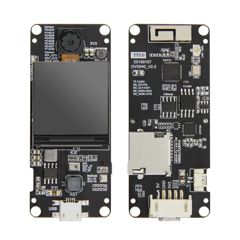 TTGO T-Camera Plus ESP32-DOWDQ6 8MB SPRAM OV2640 Camera Module 1.3 Inch Display With WiFi bluetooth Board - Fish-eye lens (B099RZ5CVS) Amazon Price History, Amazon Price Tracker